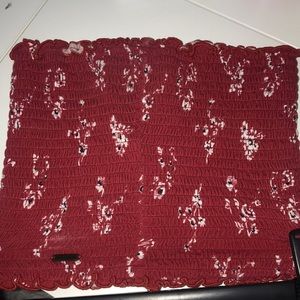 red hollister tube top